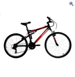 Compass 55 Degree North Steel Full Suspension Mountain Bike - Size: 14 - Colour: Black / Red